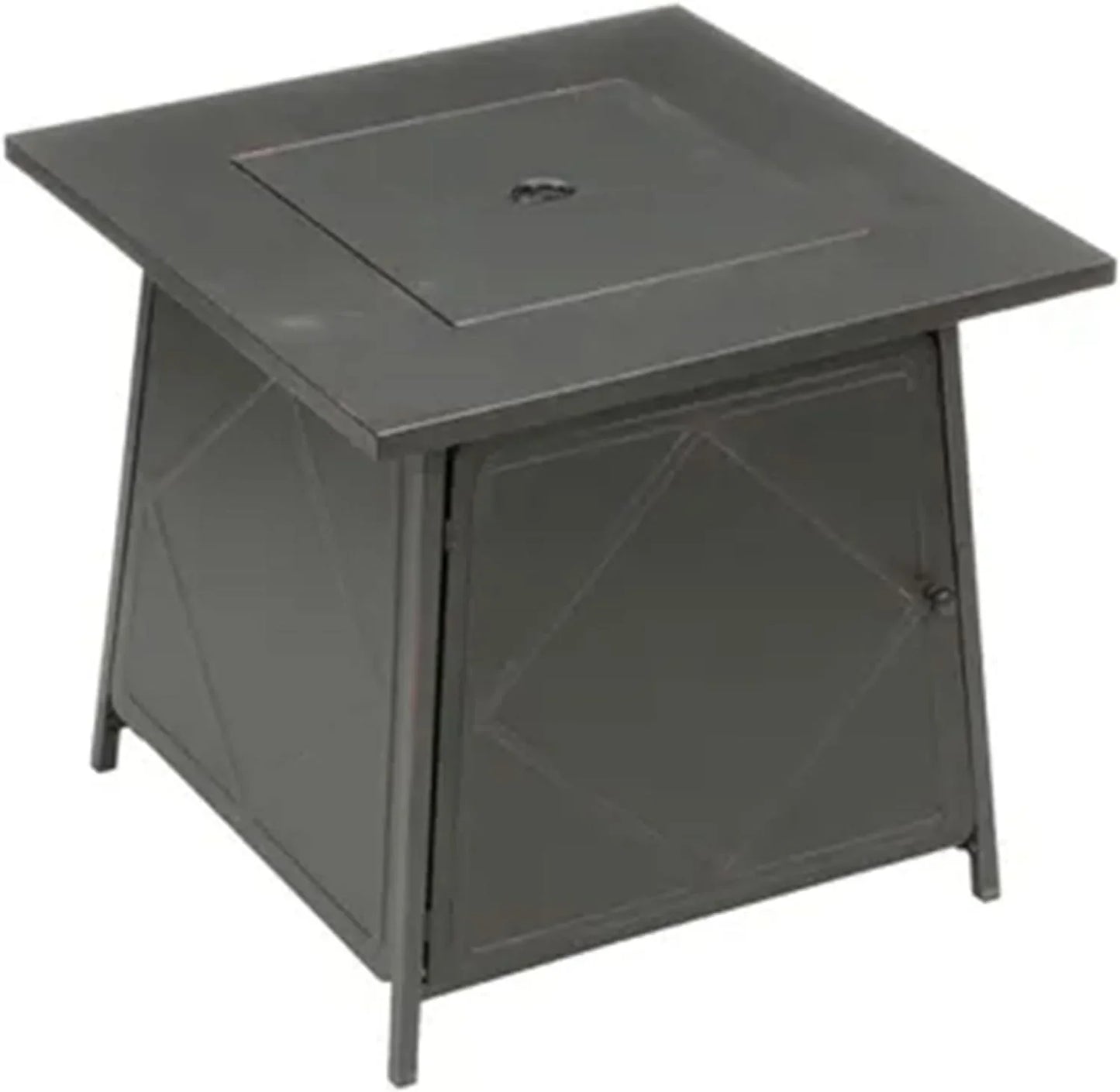 Four Seasons Patio Dual Heat 50,000 BTU Square Gas Fire Pit