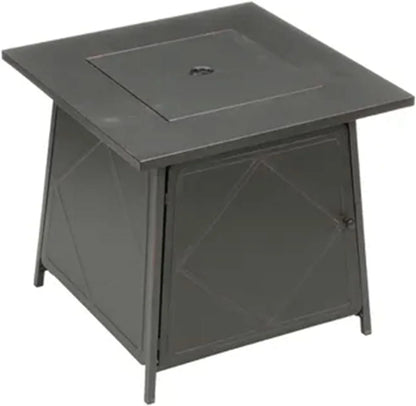 Four Seasons Patio Dual Heat 50,000 BTU Square Gas Fire Pit