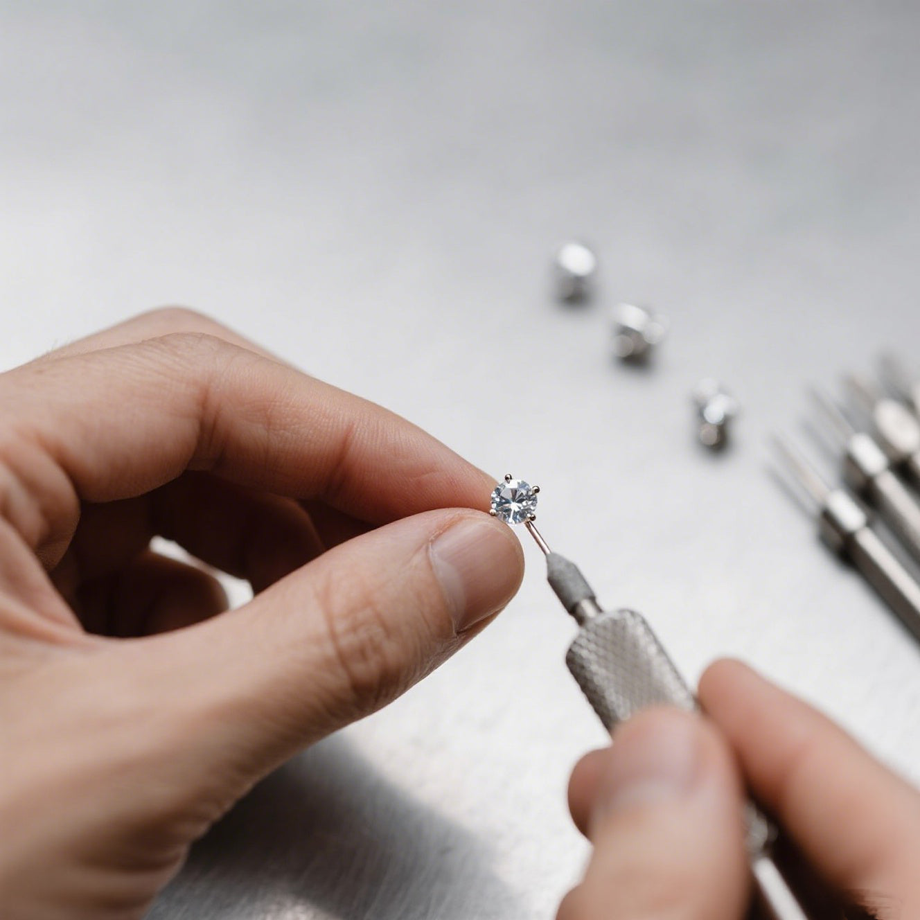 crafting the diamond jewelry after Confirm your design