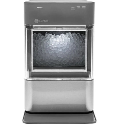 2.0 Countertop Nugget Ice Maker | Ice Machine with WiFi Connectivity | Smart Home Kitchen Essentials | Black Stainless