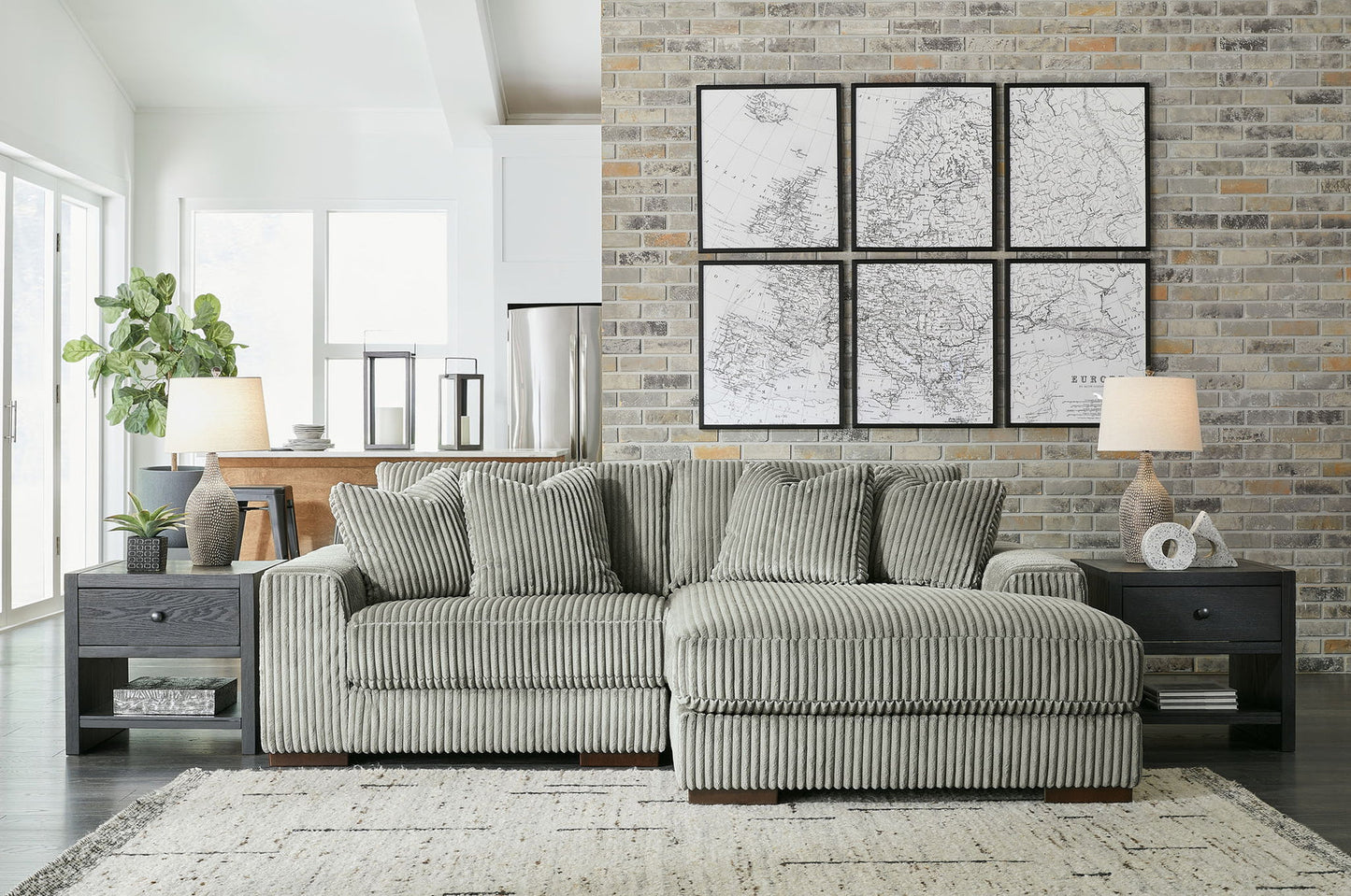 Facing Corner Chaise 2 Pc Sectional
