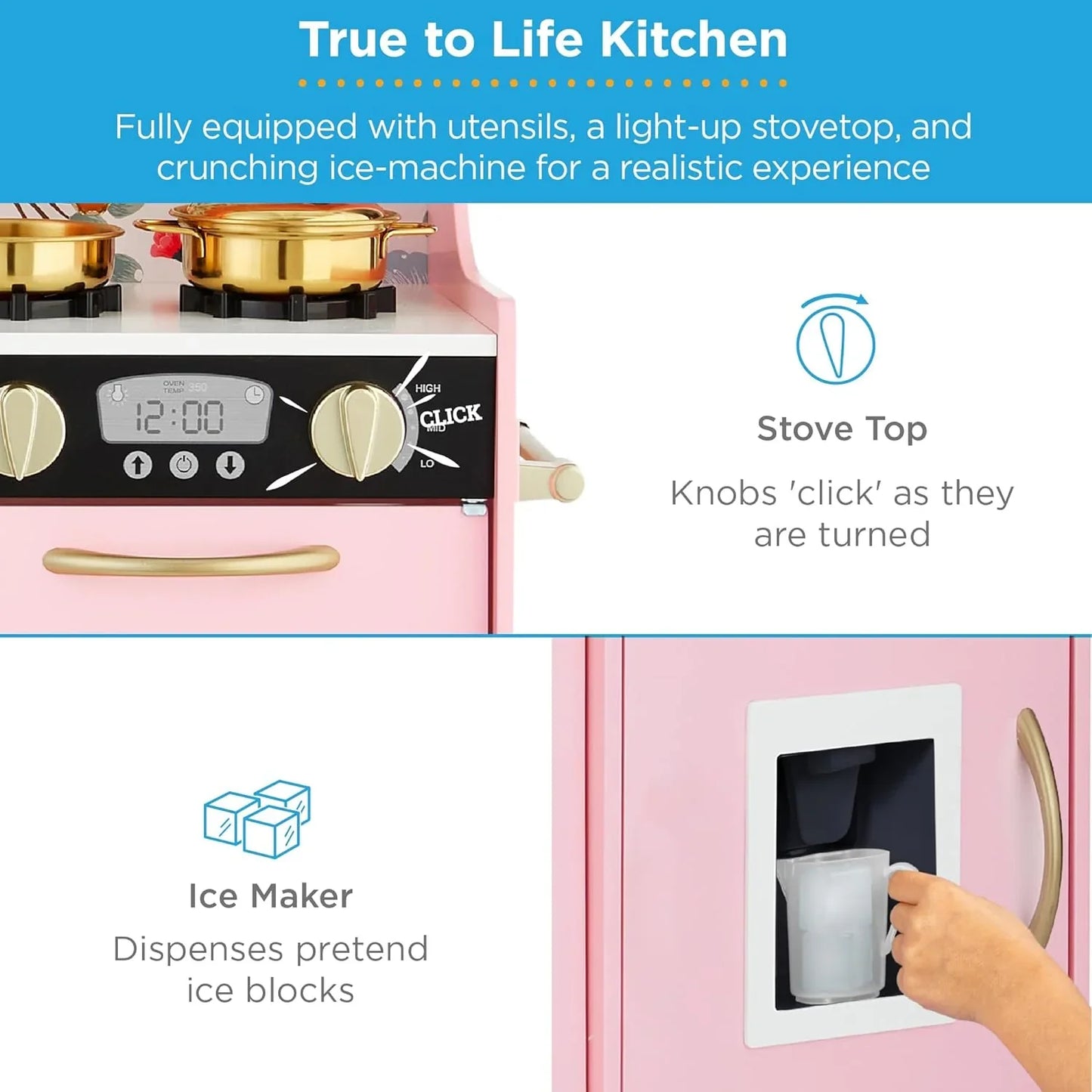 Best Pretend Kitchen Wooden Toy Set for Kids