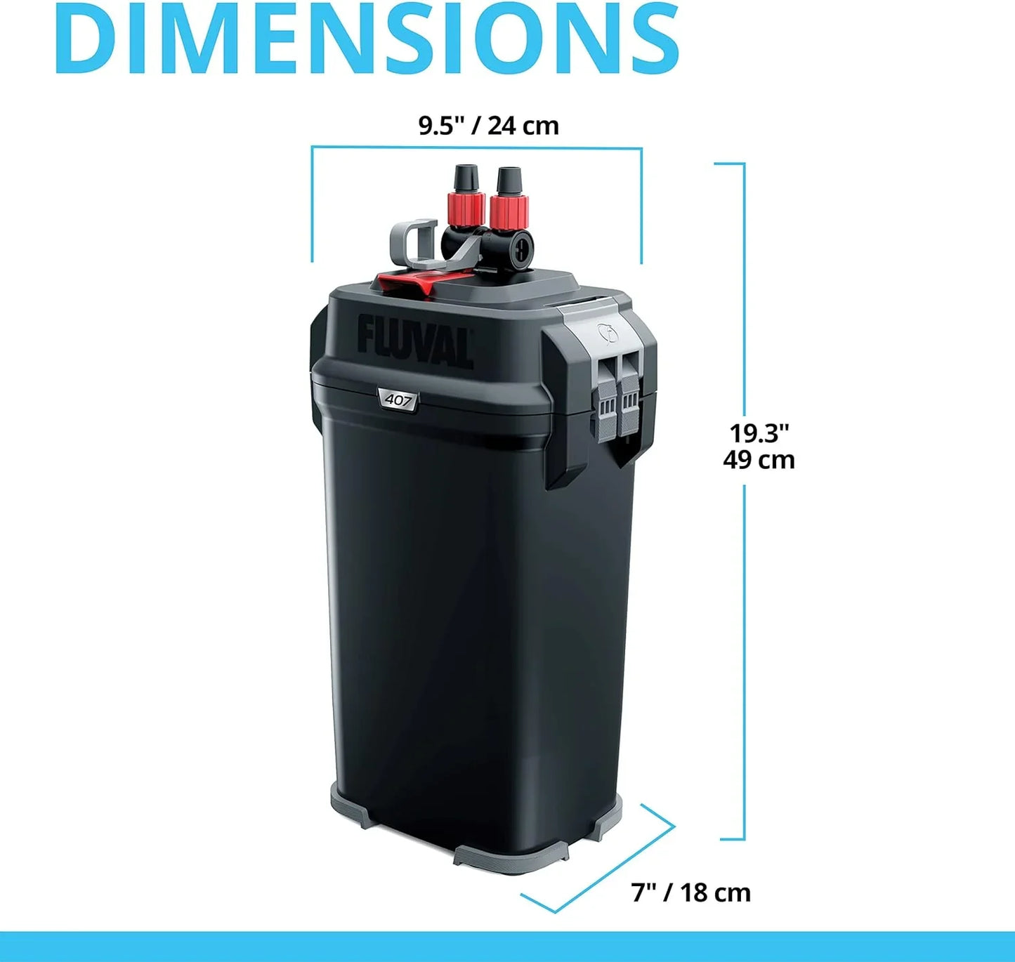 407 Perfomance Canister Filter - for Aquariums Up to 100 Gallons - Aquarium Canister Filter