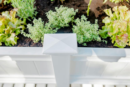Cambridge 68.5"W x 24"L Vinyl Raised Planter with Extension Kit
