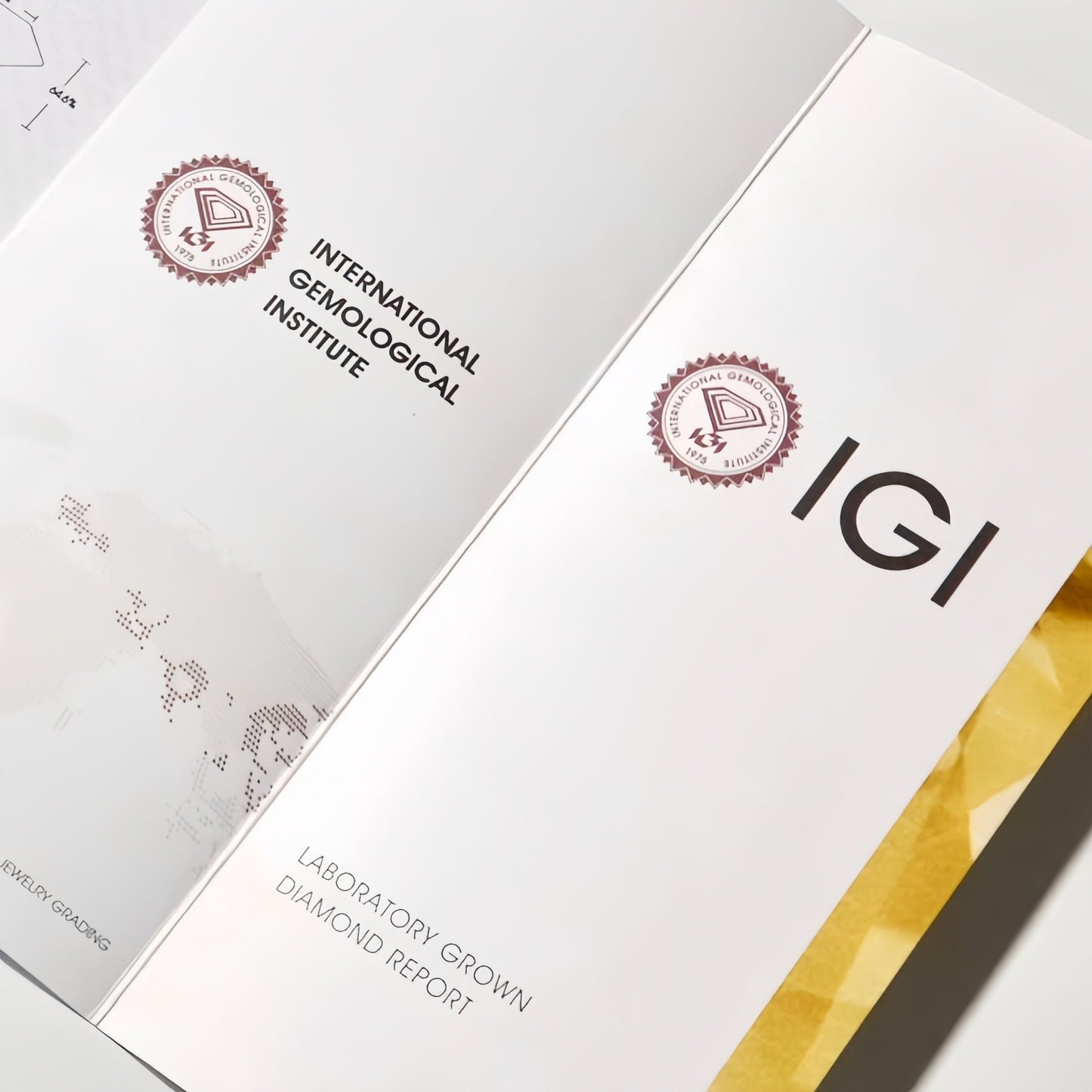 IGI certificate for a lab-grown diamond
