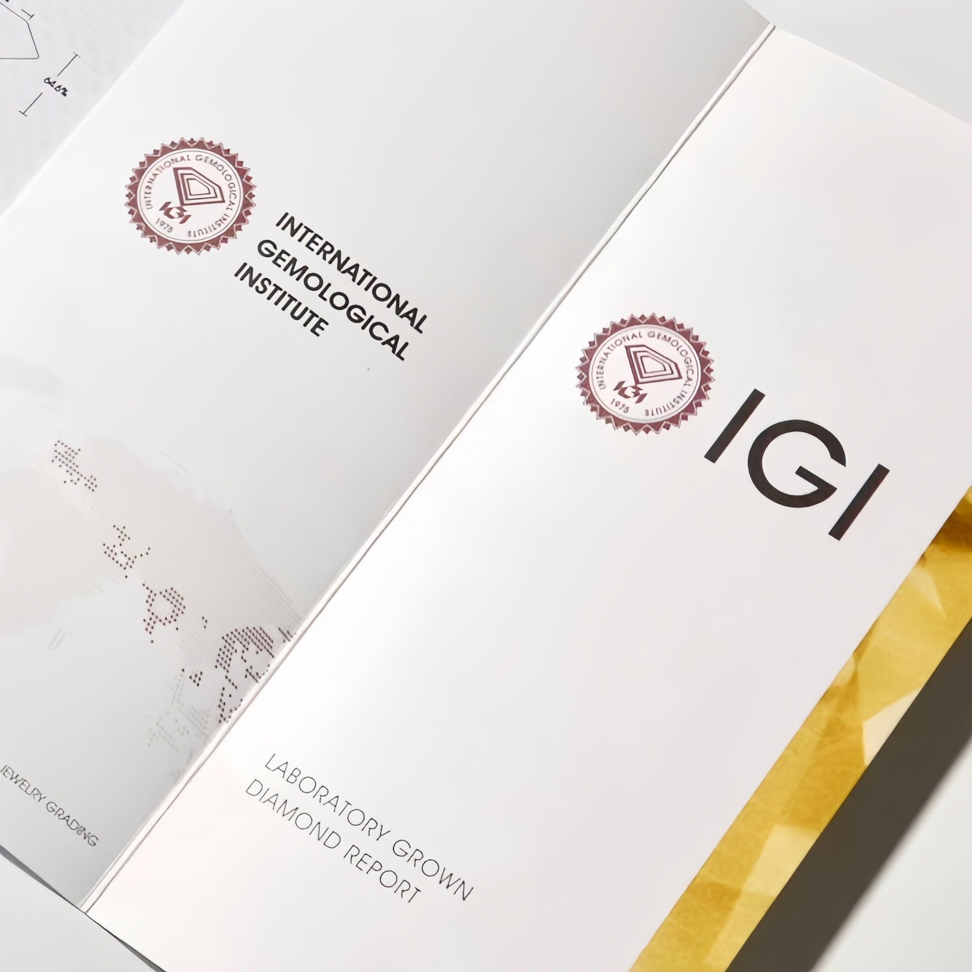 IGI certificate for a lab-grown diamond