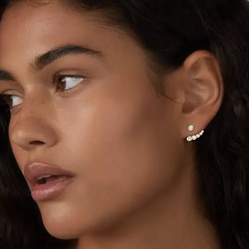 9K Lab created Diamond Earrings for women to daily wear