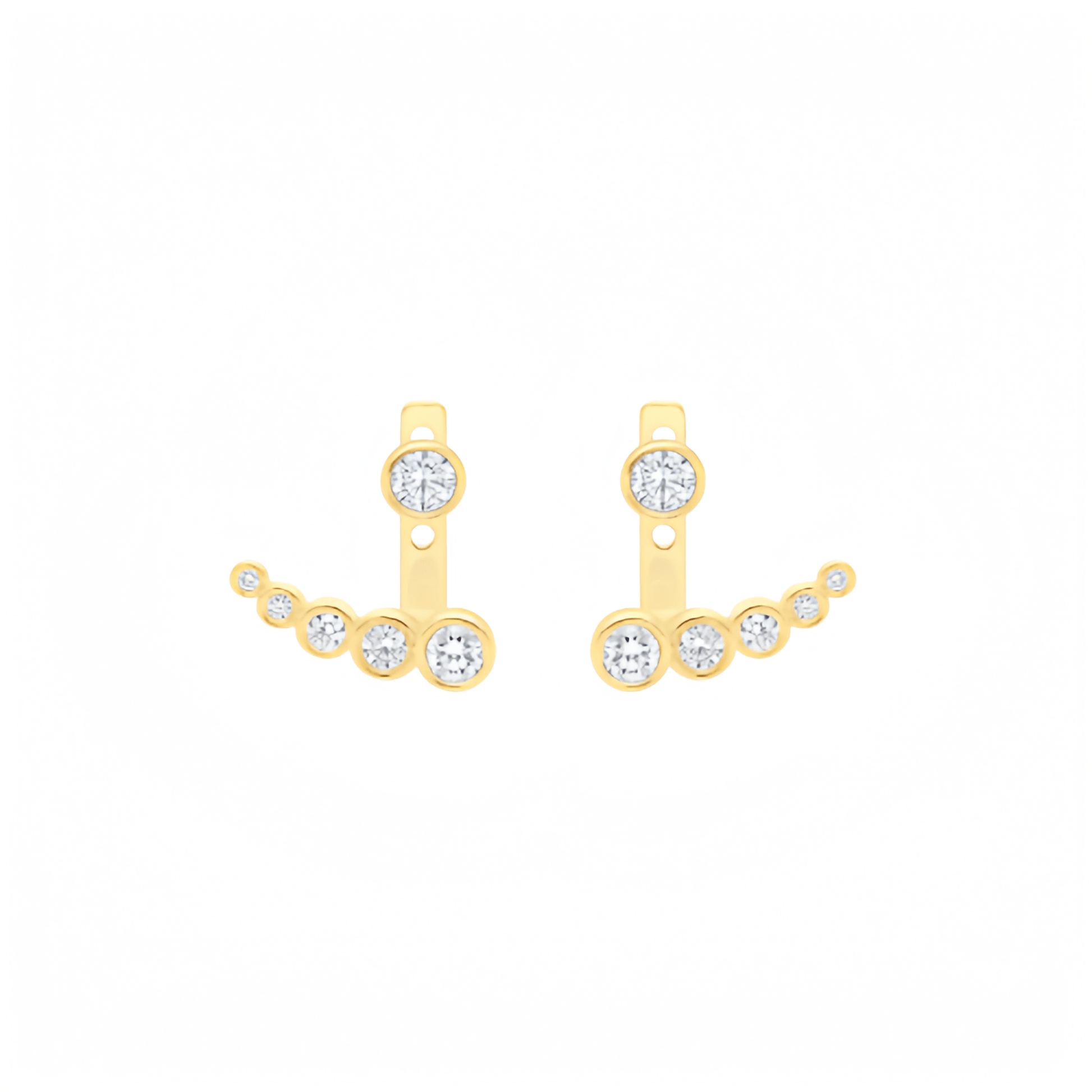 2 carat lab grown diamond stud earrings for modern women