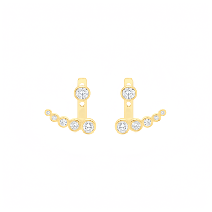 2 carat lab grown diamond stud earrings for modern women