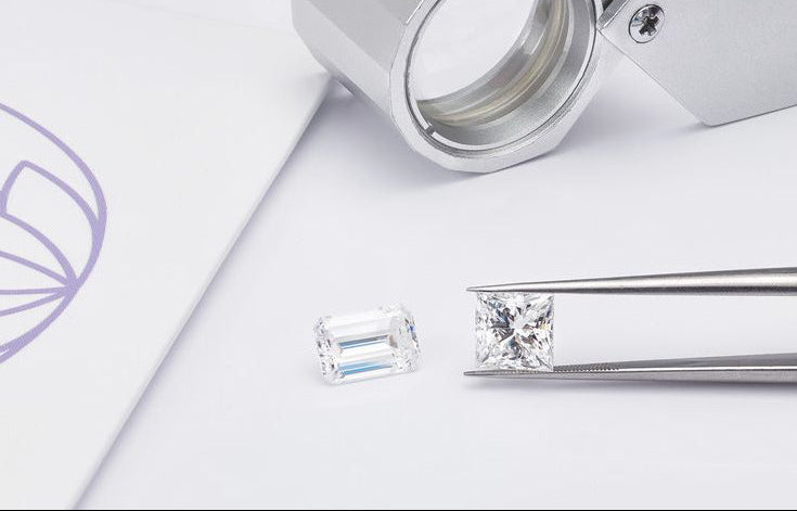 Close-up of a flawless diamond illustrating high clarity grade